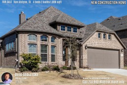 New Construction Home in Van Alstyne, TX Contact Oleg Sedletsky REALTOR - 214.940.8149 - www.360RealEstateDFW.com - JP & Associates Realtors 4 Beds, 2 Baths, 2 Car Garage, 1866 sqft Note! Information provided is deemed reliable, but is not guaranteed and should be independently verified. Price and Home Availability is subject to change without notice. Square footages are approximate.