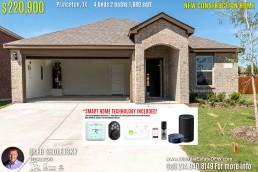 New Construction Home in Princeton, TX. April 2019. Contact Oleg Sedletsky REALTOR - 214.940.8149 - www.360RealEstateDFW.com - JP & Associates Realtors $220,990 1story, 4 Beds, 2 Baths, 2 Car Garage, 1680 sqft Note! Information provided is deemed reliable, but is not guaranteed and should be independently verified. Price and Home Availability is subject to change without notice. Square footages are approximate. Read Smart Home Disclaimer