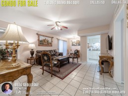 Condo For Sale in Dallas TX. 2 beds 2 baths 864 sqft. Dallas ISD - Call 214.940.8149 Oleg Sedletsky Realtor in Dallas, TX