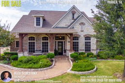 Beautiful House For Sale in Parker TX. 3 beds 4 baths 3-car garage 3,600 sqft. Allen ISD - Call 214.940.8149 Oleg Sedletsky Realtor in Parker, TX