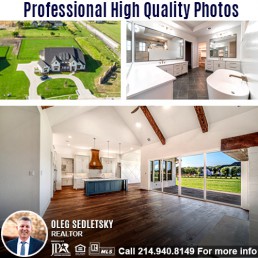 Professional photography included when you hire Oleg Sedletsky Realtor to sell your house in DFW