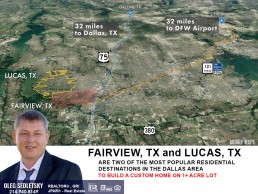 Fairview TX and Lucas TX are most popular destinations to build a custom home - Realtor in Collin County - Oleg Sedletsky 214-940-8149. Collin County Texas Relocation Guide