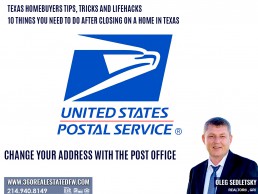 Change Your Address with the Post Office-10 Things You Need to Do After Closing on a Home-Oleg Sedletsky Realtor in Dallas