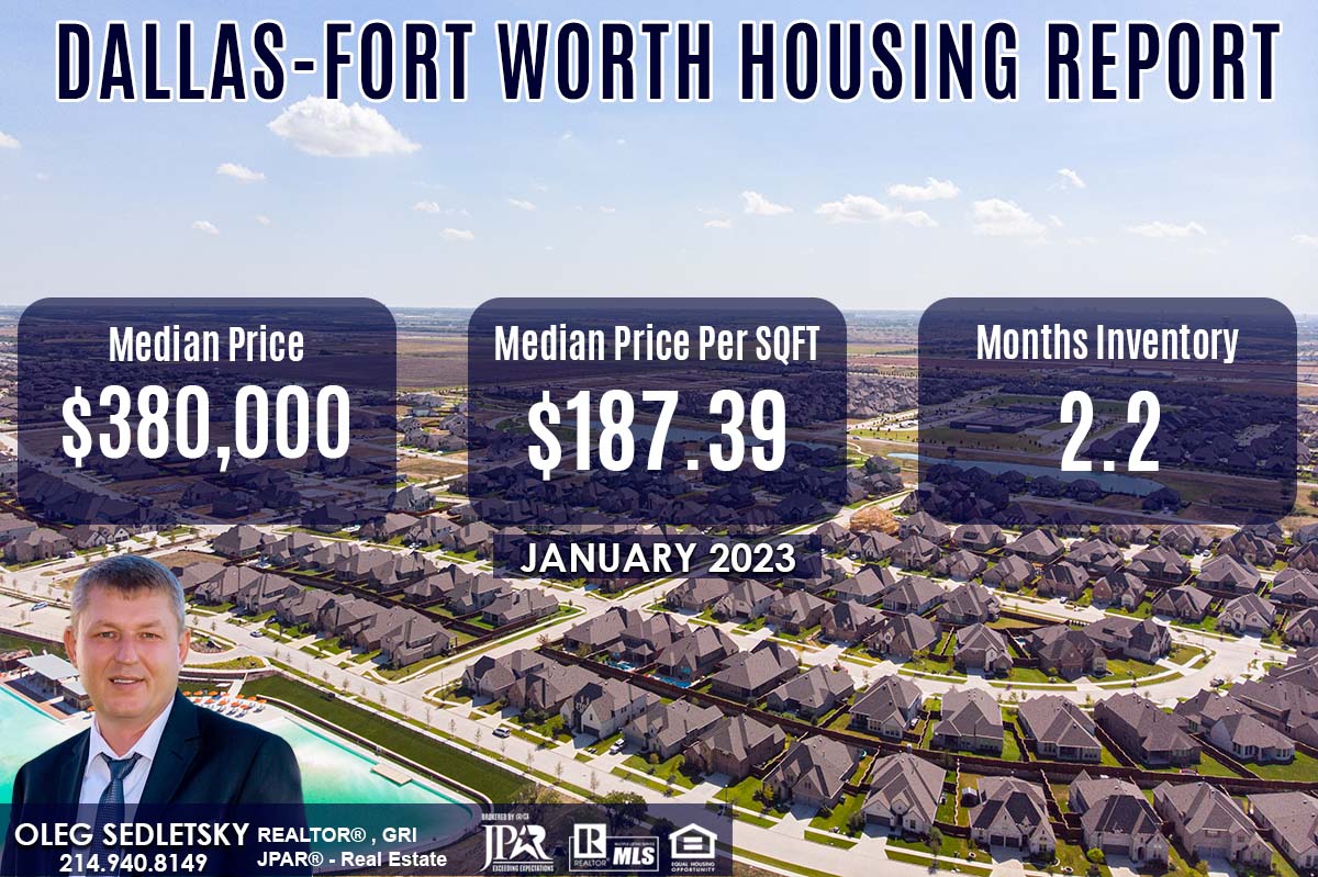 Dallas housing market Prices Trends January 2023 Oleg Sedlestky