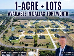 Large Acreage Lots available in Dallas - Realtor in Dallas - Oleg Sedletsky 214-940-8149