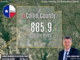 Collin County has a total area Area of 885.9 square miles Collin County Texas Relocation Guide - Realtor in Collin County - Oleg Sedletsky 214-940-8149