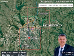 Richardson is a city in Collin and Dallas counties in Texas. Richardson, Texas Relocation Guide Realtor in Richardson, TX - Oleg Sedletsky 214-940-8149