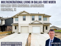 Multigenerational homes in Dallas examples. duplexes, triplexes, and quadruplexes with individual apartments that have separate entries. Oleg Sedletsky Realtor