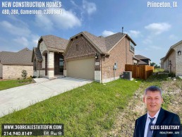 New Construction Homes available in the Dallas area - Princeton TX - 4BD with Gameroom - Call Realtor in Dallas Oleg Sedletsky 214-940-8149-