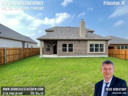 New Construction Homes available in the Dallas area - Princeton TX - 4BD with Gameroom - Call Realtor in Dallas Oleg Sedletsky 214-940-8149