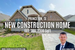 New Construction Homes available in the Dallas area - Princeton TX - 4BD with Gameroom - Call Realtor in Dallas Oleg Sedletsky 214-940-8149