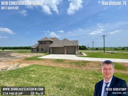 New Construction Homes on 1-Acre Lot in Dallas-Fort Worth. New Homes on 1-Acre Lot in Van Alstyne, TX . Call Realtor in Dallas-Fort Worth representing Home Buyers - Oleg Sedletsky 214-940-8149. Buying New Construction Homes in Dallas-Fort Worth