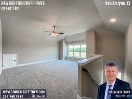 New Construction Homes on 1-Acre Lot in Dallas-Fort Worth. New Homes on 1-Acre Lot in Van Alstyne, TX . Call Realtor in Dallas-Fort Worth representing Home Buyers - Oleg Sedletsky 214-940-8149. Buying New Construction Homes in Dallas-Fort Worth