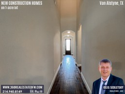 New Construction Homes on 1-Acre Lot in Dallas-Fort Worth. New Homes on 1-Acre Lot in Van Alstyne, TX . Call Realtor in Dallas-Fort Worth representing Home Buyers - Oleg Sedletsky 214-940-8149. Buying New Construction Homes in Dallas-Fort Worth