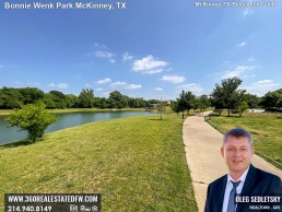 Things to do in McKinney TX. Enjoy Fishing Pond at Bonnie Wenk Park in McKinney TX McKinney TX Relocation Guide Realtor in McKinney, TX - Oleg Sedletsky 214-940-8149