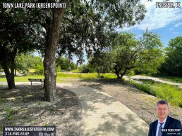 Town Lake Park At Greenspoint in Prosper TX - A 24.49 acres community park with 27-acre stocked lake.