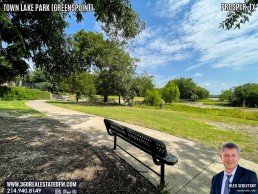 Town Lake Park At Greenspoint in Prosper TX - A 24.49 acres community park with 27-acre stocked lake.