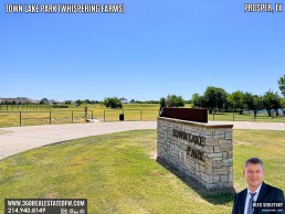 Town Lake Park in Prosper TX - A 24.49 acres community park with 27-acre stocked lake.
