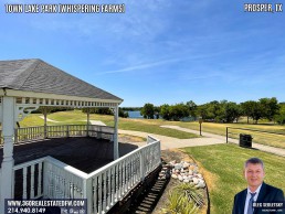 Town Lake Park At Whispering Farms in Prosper TX - A 24.49 acres community park with 27-acre stocked lake.