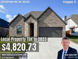 Example of Property Tax on $350,000 in Princeton TX in 2023