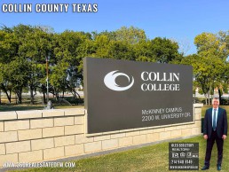 Property tax revenue in Collin County, Texas goes towards supporting education by providing funding for institutions like Collin College and other schools.