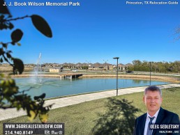 J J Book Wilson Memorial Park, the latest addition to Princeton, TX array of outdoor spaces.