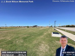 J J Book Wilson Memorial Park, the latest addition to Princeton, TX array of outdoor spaces.