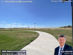 J J Book Wilson Memorial Park, the latest addition to Princeton, TX array of outdoor spaces.