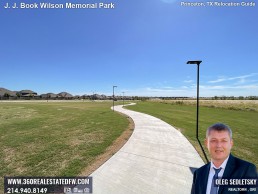 J J Book Wilson Memorial Park, the latest addition to Princeton, TX array of outdoor spaces.