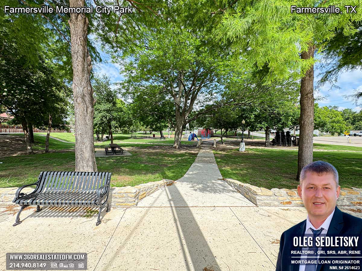 Relax and Unwind at Farmersville, TX Memorial City Park in Historic Downtown !