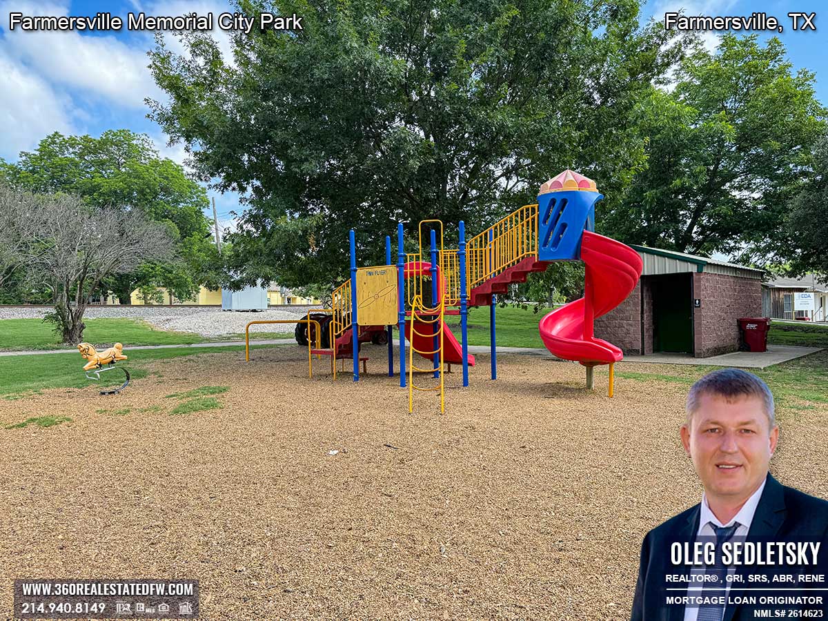 Relax and Unwind at Farmersville, TX Memorial City Park in Historic Downtown !