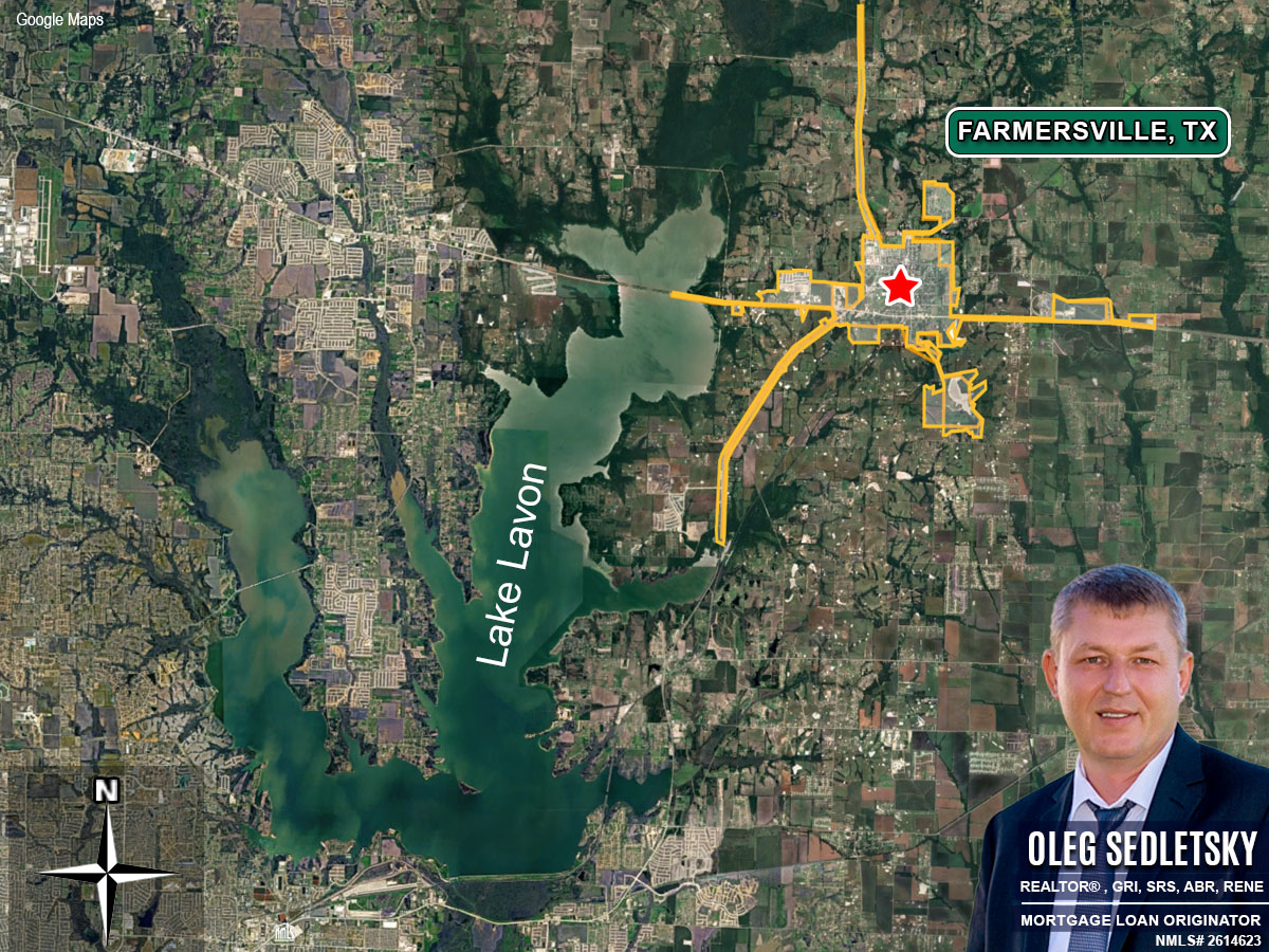 Farmersville, Texas borders Lake Lavon, providing residents with access to the lake’s recreational activities and scenic beauty.