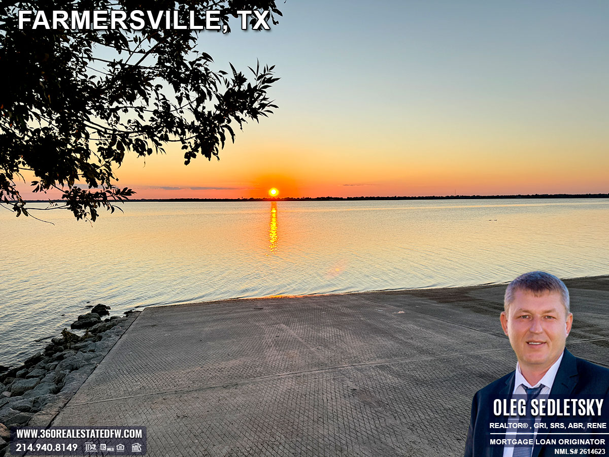 Farmersville, TX borders Lake Lavon, providing residents with access to the lake’s recreational activities and scenic beauty.
