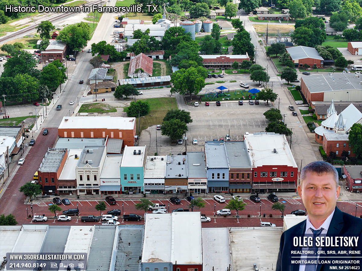 Explore the charm of Historic Downtown Farmersville, Texas.
