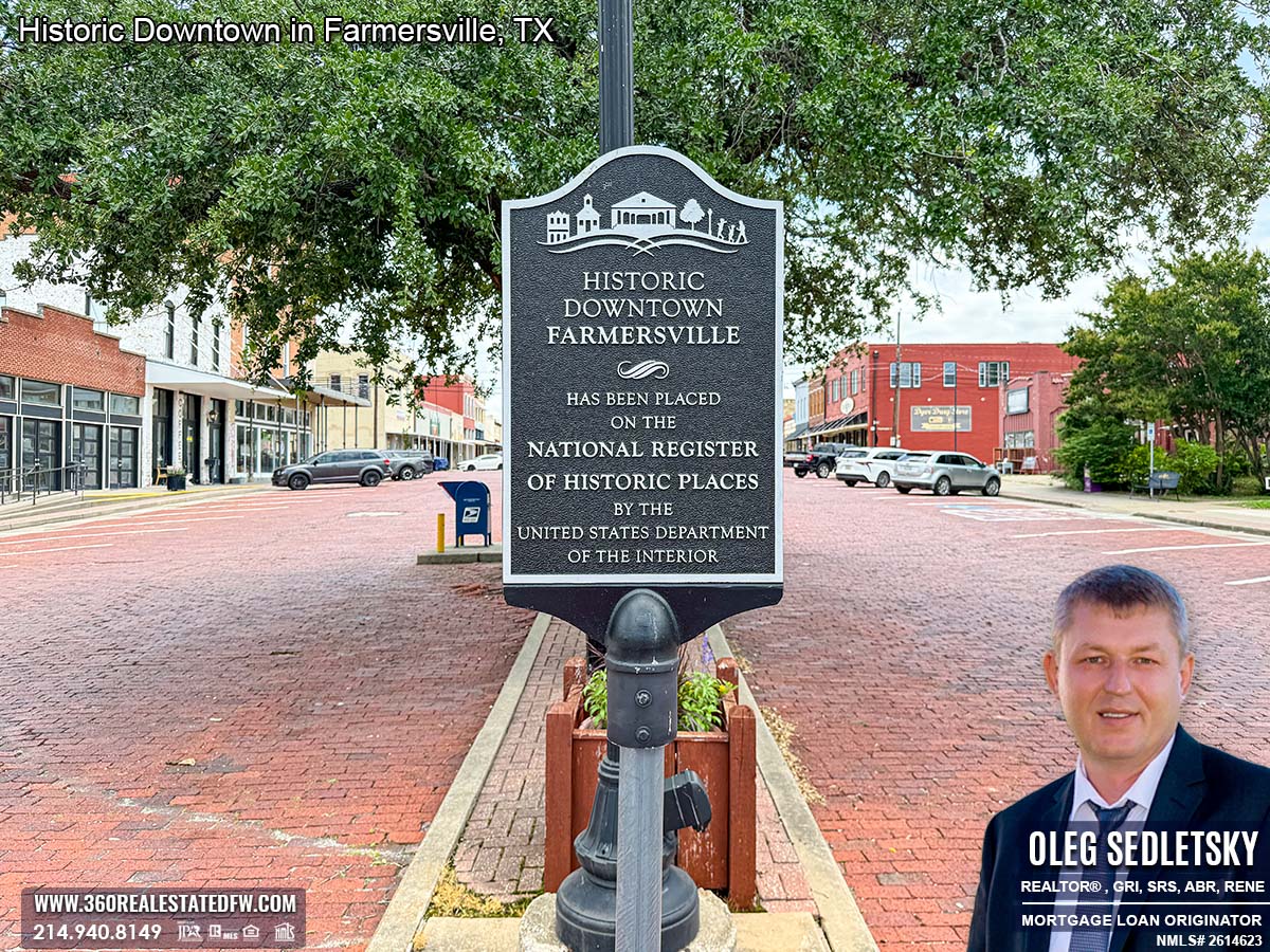 Explore the charm of Historic Downtown Farmersville, Texas.