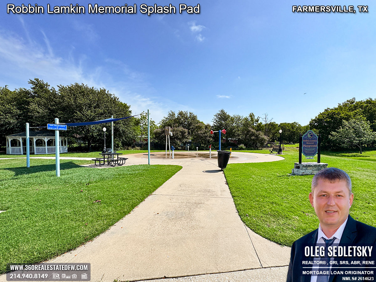The Robbin Lamkin Memorial Splash Pad in Farmersville, TX is a beloved spot for kids, offering endless fun and excitement.