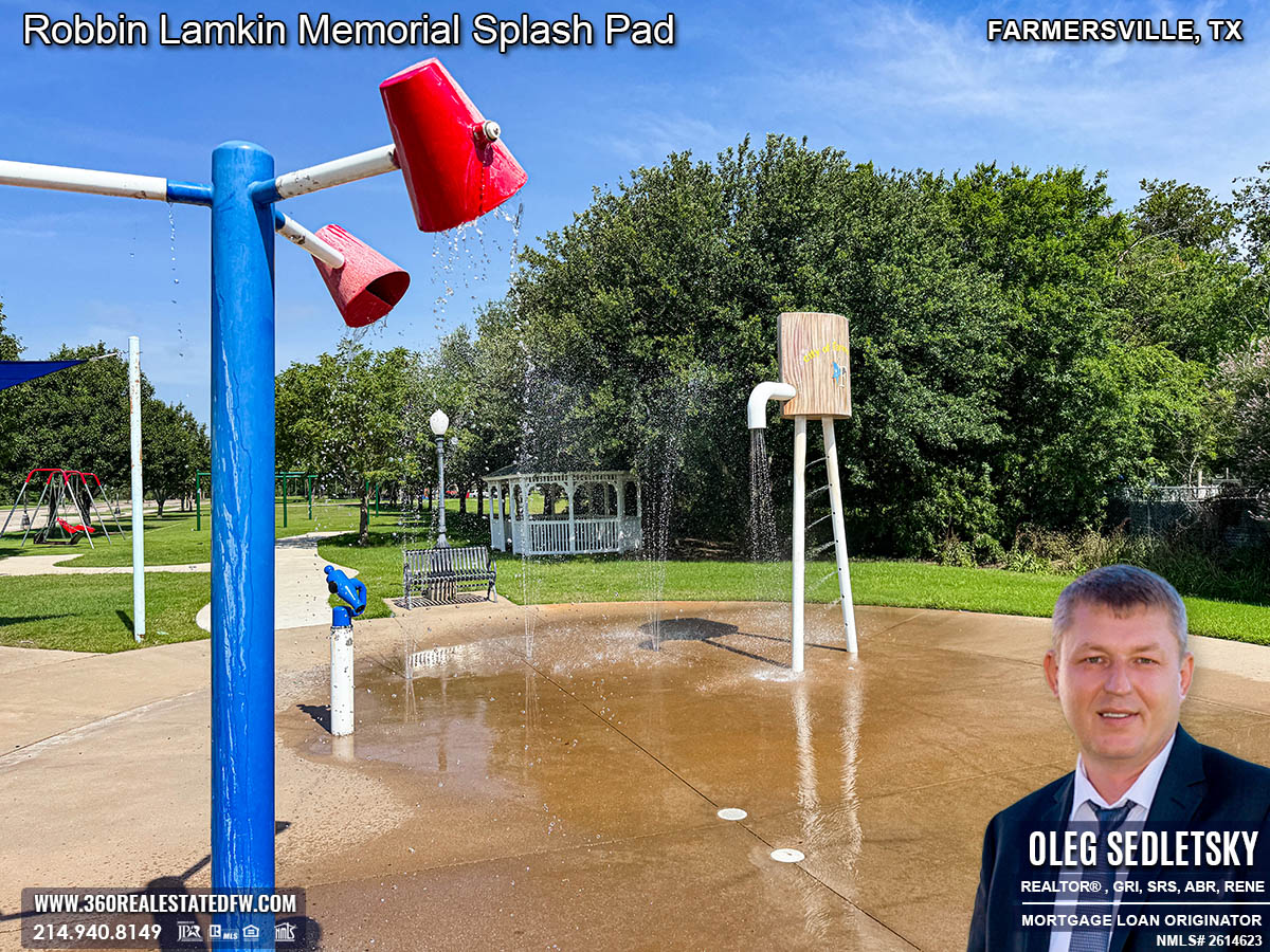 The Robbin Lamkin Memorial Splash Pad in Farmersville, TX is a beloved spot for kids, offering endless fun and excitement.