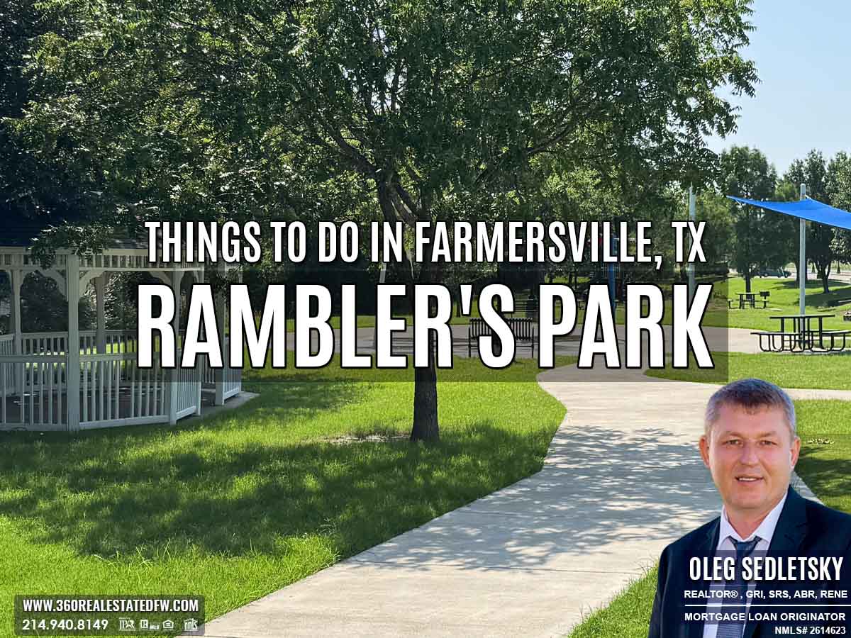 Rambler's Park is a charming, small park nestled near the historic downtown area of Farmersville, TX.