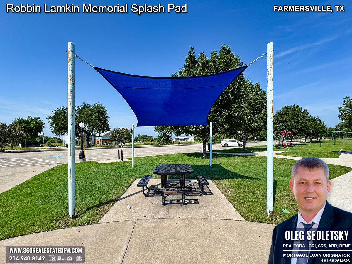 The Robbin Lamkin Memorial Splash Pad in Farmersville, TX is a beloved spot for kids, offering endless fun and excitement.
