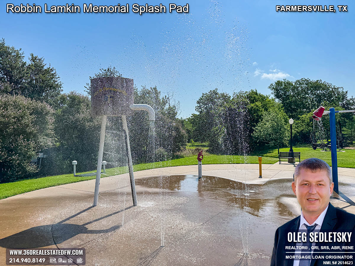 The Robbin Lamkin Memorial Splash Pad in Farmersville, TX is a beloved spot for kids, offering endless fun and excitement.