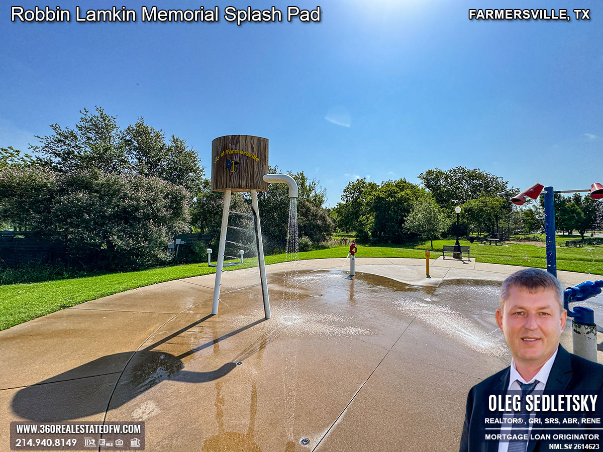 The Robbin Lamkin Memorial Splash Pad in Farmersville, TX is a beloved spot for kids, offering endless fun and excitement.