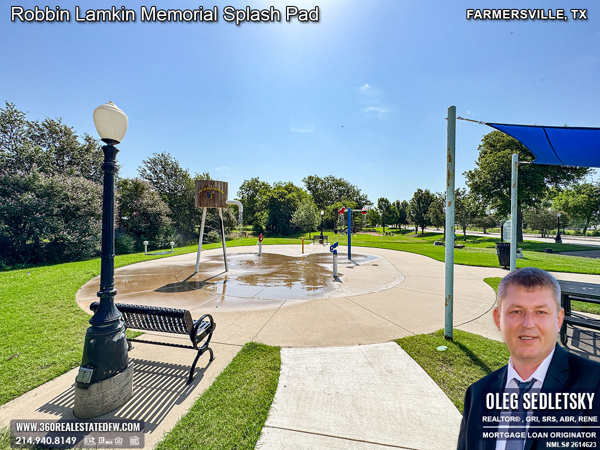 The Robbin Lamkin Memorial Splash Pad in Farmersville, TX is a beloved spot for kids, offering endless fun and excitement.