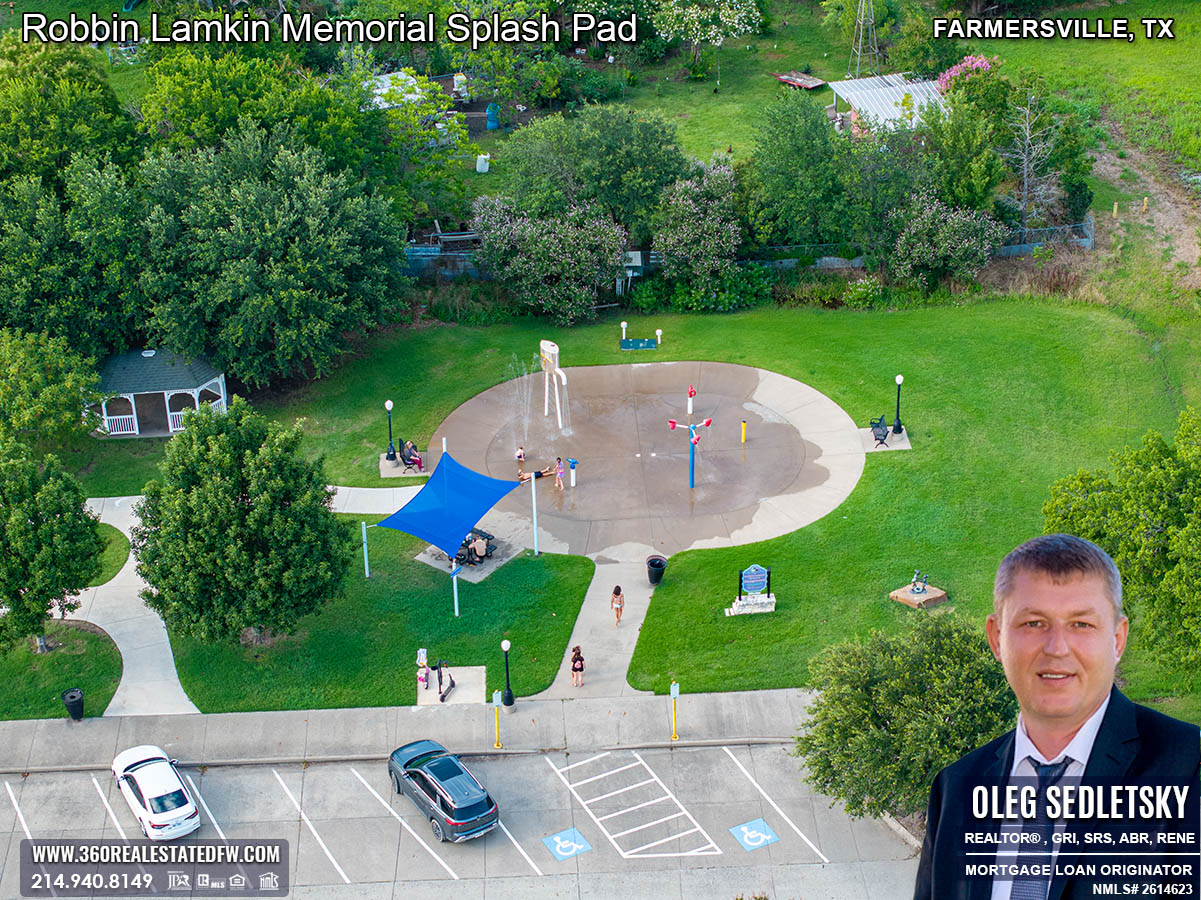 The Robbin Lamkin Memorial Splash Pad in Farmersville, TX is a beloved spot for kids, offering endless fun and excitement.