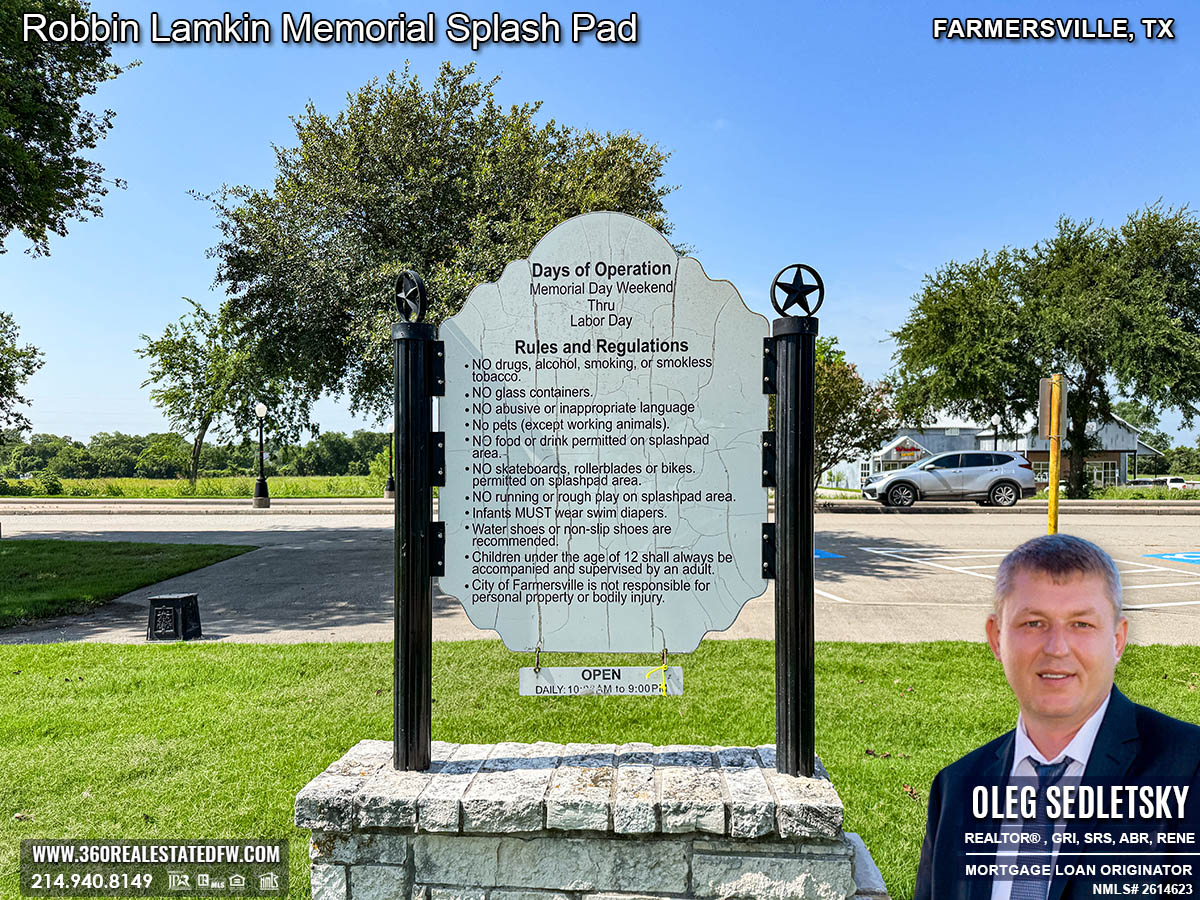 The Robbin Lamkin Memorial Splash Pad in Farmersville, TX is a beloved spot for kids, offering endless fun and excitement.