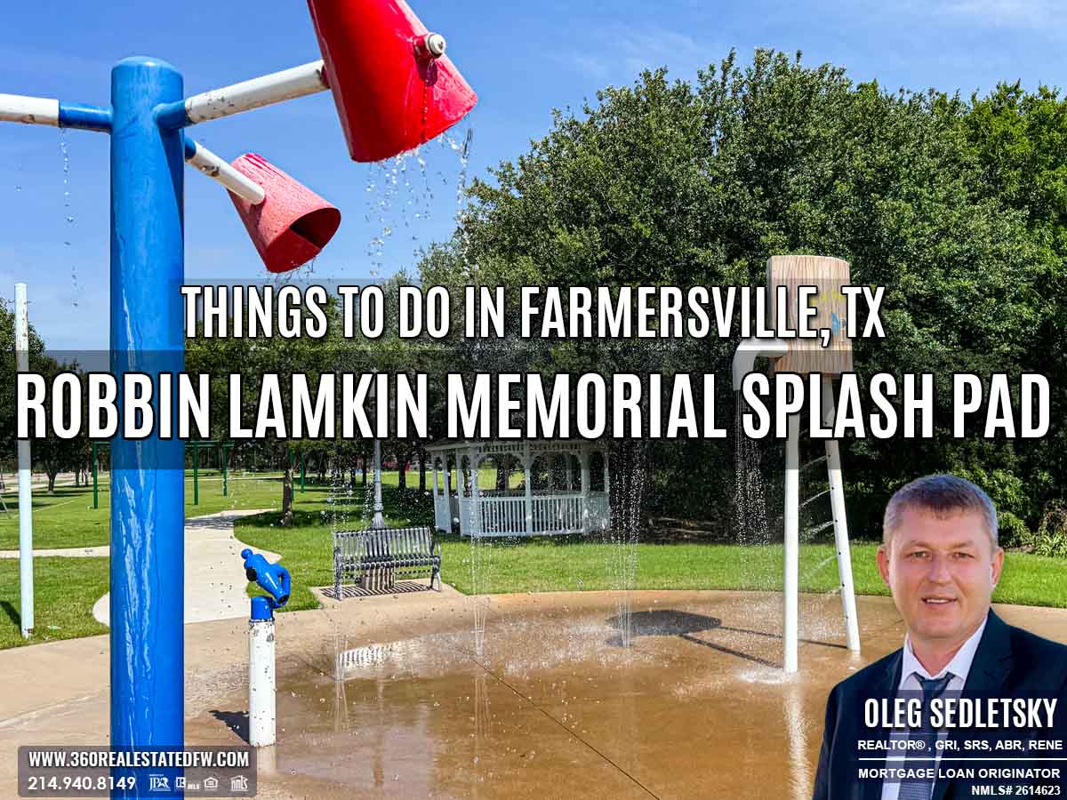 The Robbin Lamkin Memorial Splash Pad in Farmersville, TX is a beloved spot for kids, offering endless fun and excitement.
