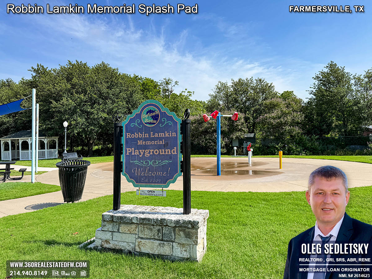 The Robbin Lamkin Memorial Splash Pad in Farmersville, TX is a beloved spot for kids, offering endless fun and excitement.