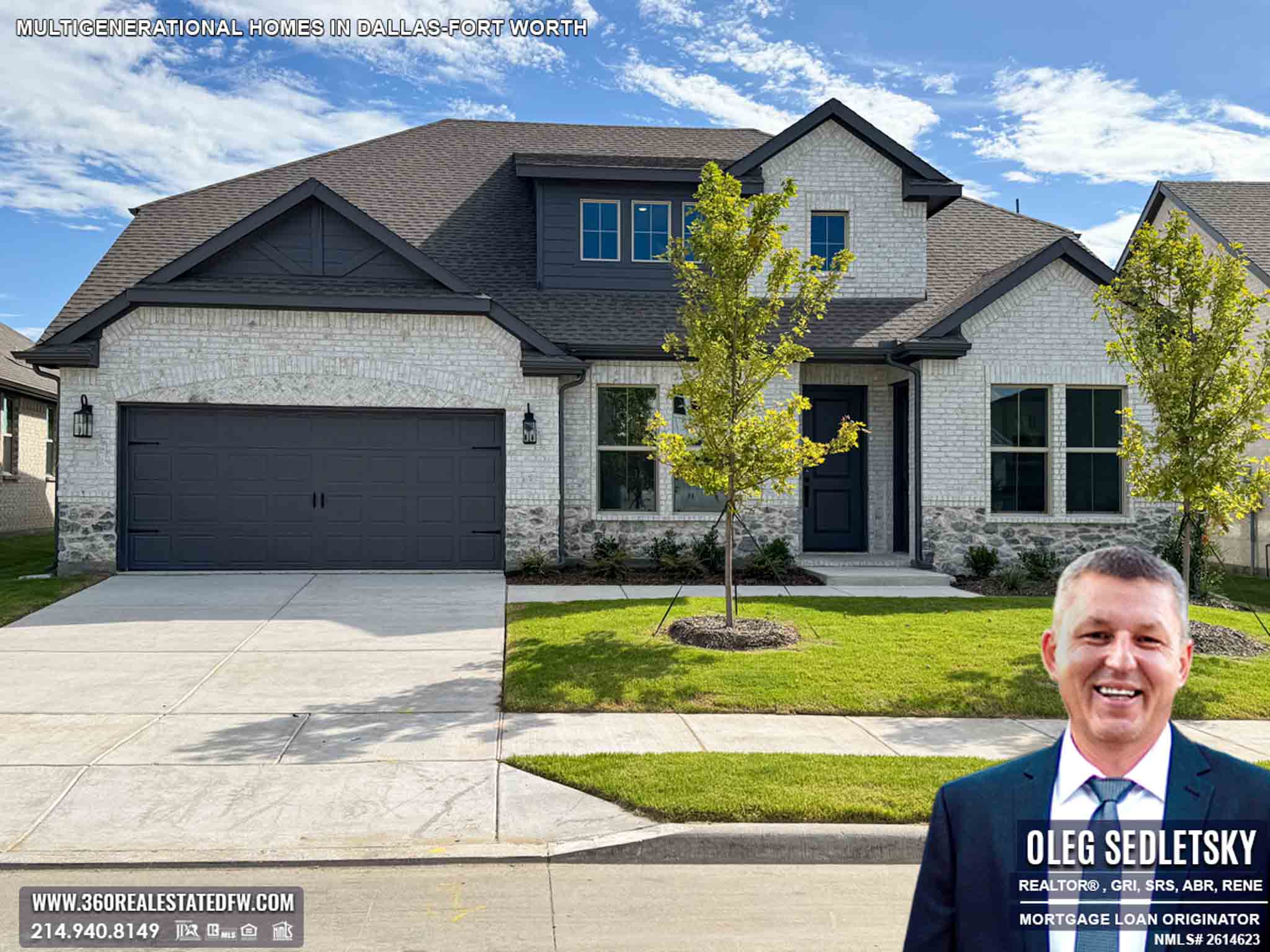 A one-of-a-kind next-gen new construction home available for sale in the Dallas area! Built for modern multigenerational living, it blends style with functionality. Inventory is Limited—Act Now!