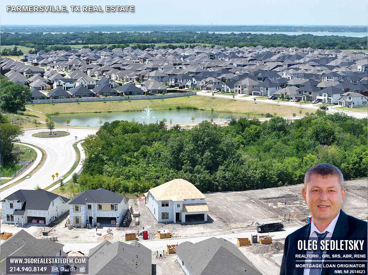 Farmersville, Texas Real Estate - New construction homes for sale, homes for sale, properties on 1-acre lots, acreage for sale, 1-acre lots for sale.