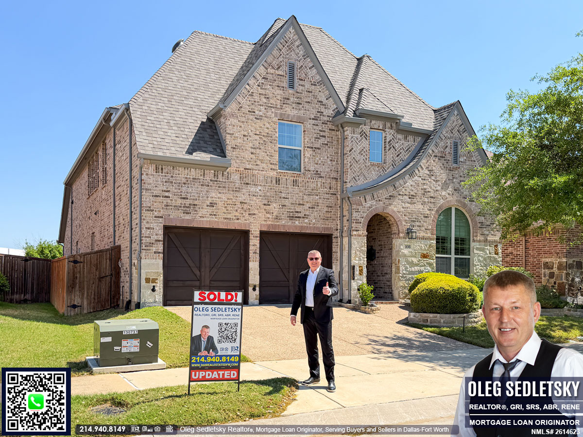 Oleg Sedletsky, a distinguished Realtor serving buyers and sellers in Dallas-Fort Worth, holds numerous real estate designations and certifications, showcasing his commitment to excellence and expertise in the field.