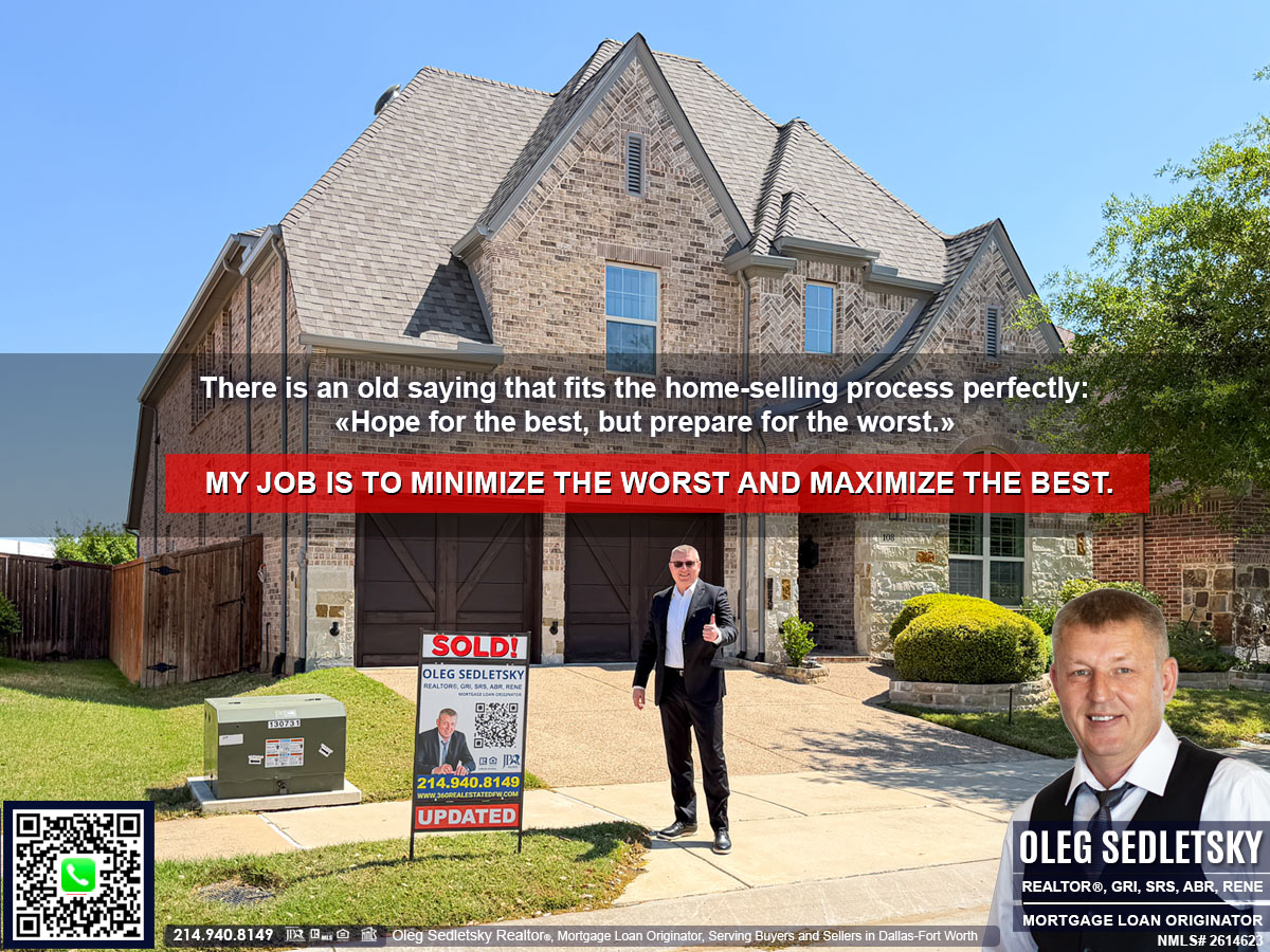 Oleg Sedletsky, a distinguished Realtor serving buyers and sellers in Dallas-Fort Worth, holds numerous real estate designations and certifications, showcasing his commitment to excellence and expertise in the field.